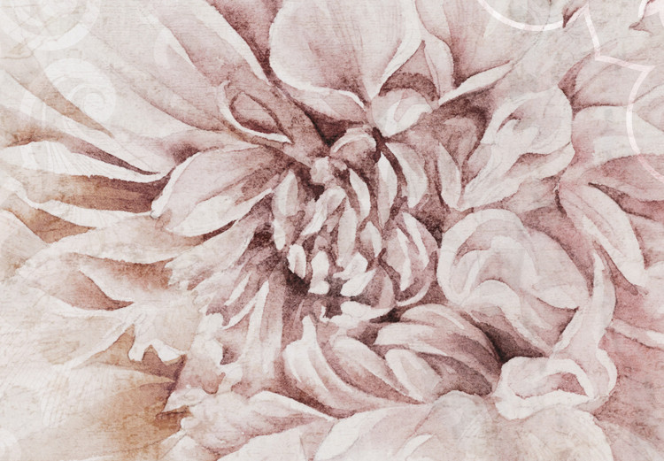 Fototapeta Kartka z Paryża - różowe kwiaty na jasnym tle z napisami po francusku 134405 additionalImage 3