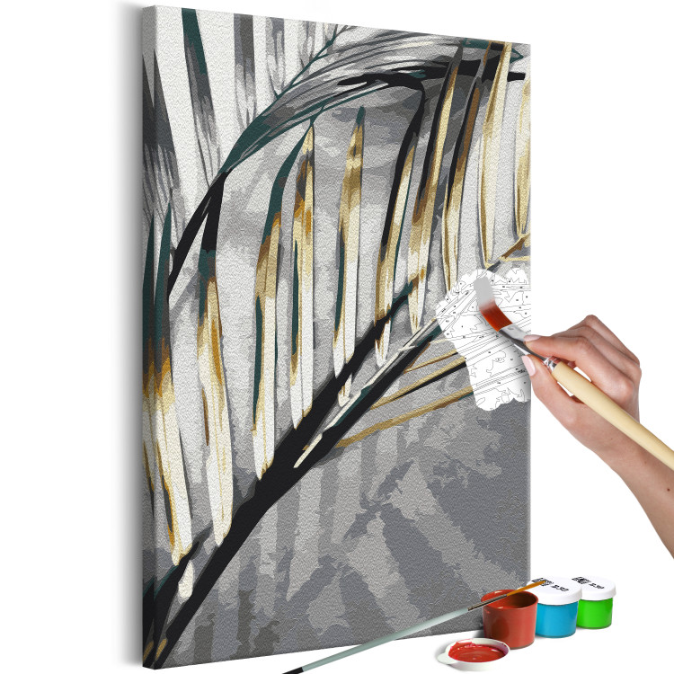 Wandbild zum Malen nach Zahlen Golden Palm Tree 135405 additionalImage 7