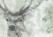 Photo Wallpaper Deer in the Fog - Watercolor Animals on a Green Background 146405 additionalThumb 4