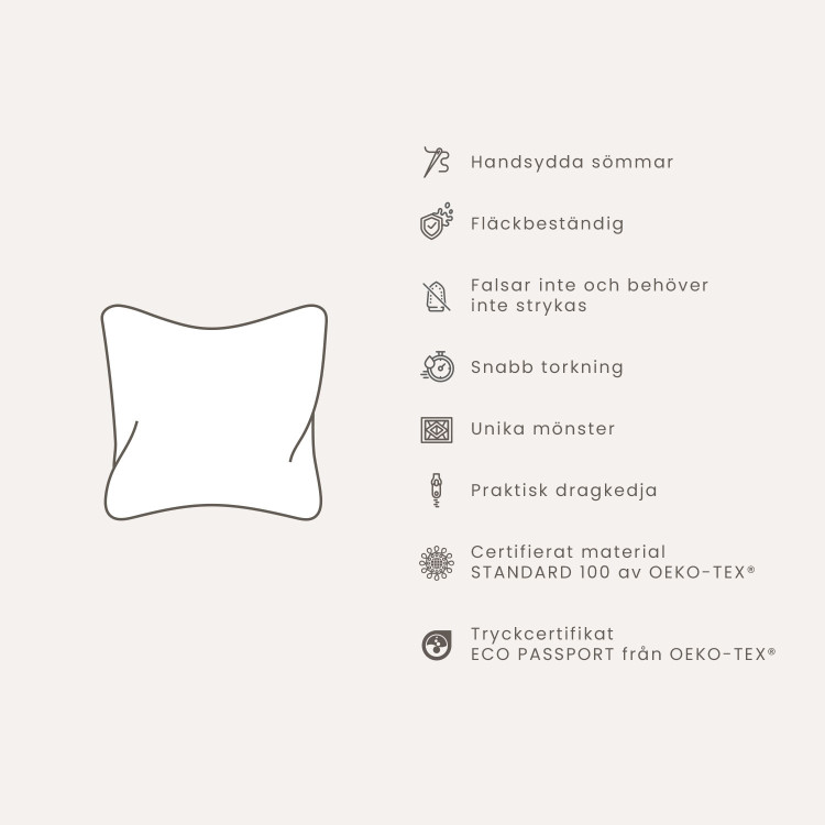Mikrofiberkudda Marble night - a minimalist geometric pattern in glamour style microfibre cushions 146805 additionalImage 7