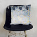 Mikrofaser Kissen Marble night - a minimalist geometric pattern in glamour style cushions 146805 additionalThumb 3