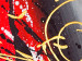 Leinwandbild Abgrund (5-teilig) - Goldene Abstraktion auf silber Hintergrund 48405 additionalThumb 2