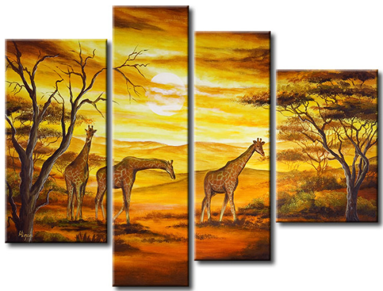 Cadre moderne Girafes de la savane africaine 49305