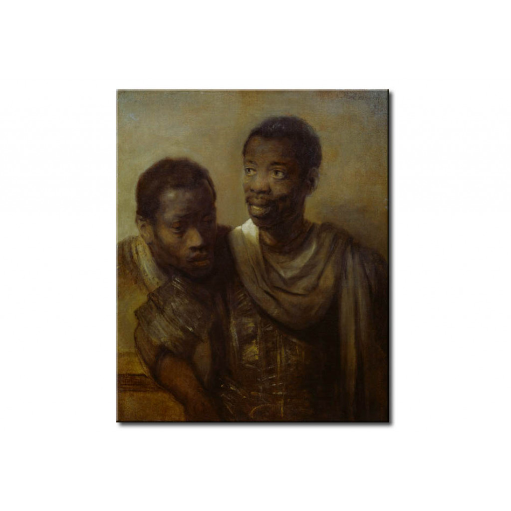 Schilderij  Rembrandt: Twee Moren