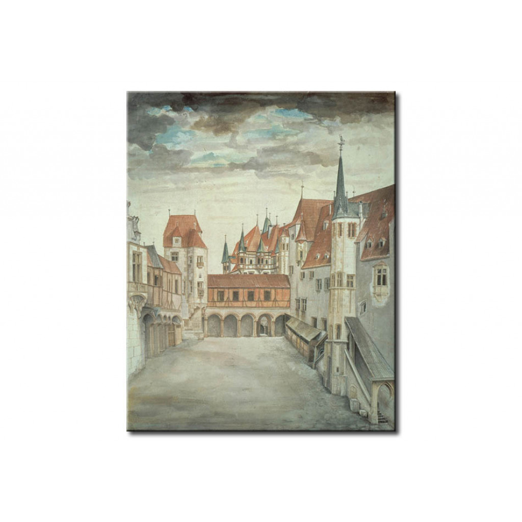 Schilderij  Albrecht Dürer: Courtyard Of Innsbruck Castle