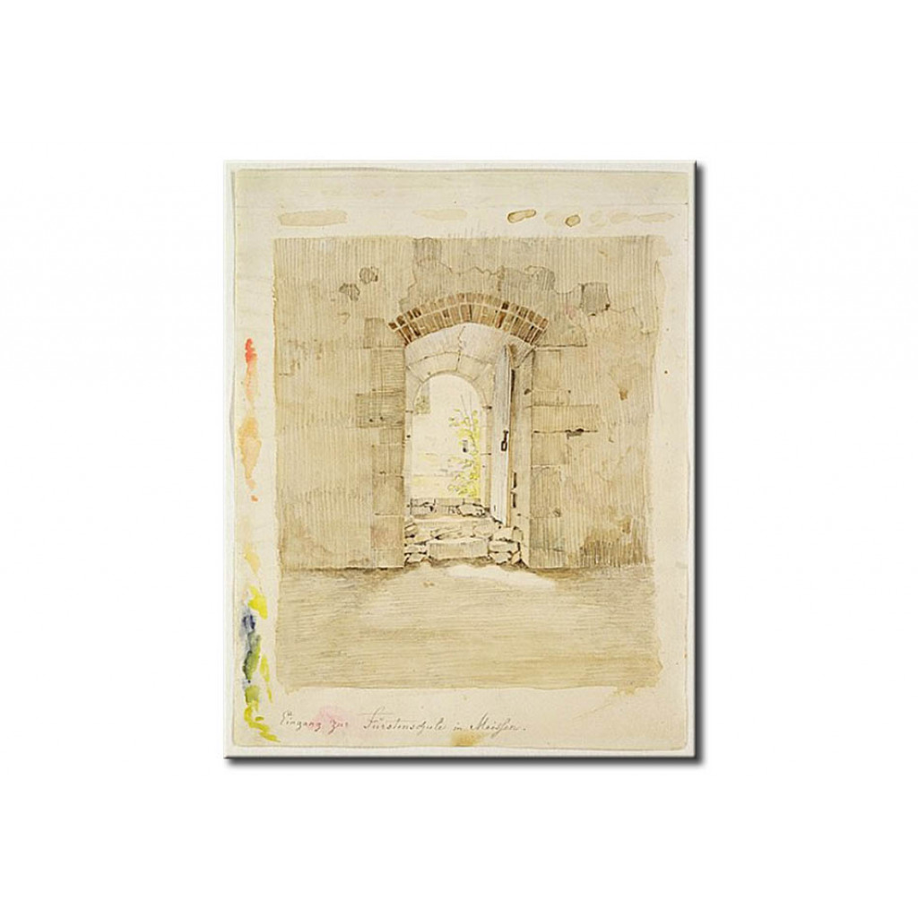 Schilderij  Caspar David Friedrich: Entrance Gate To The Royal School In Meissen