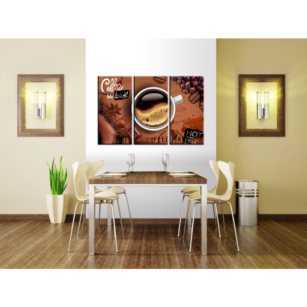 Schilderij  Keuken: Cup Of Hot Coffee