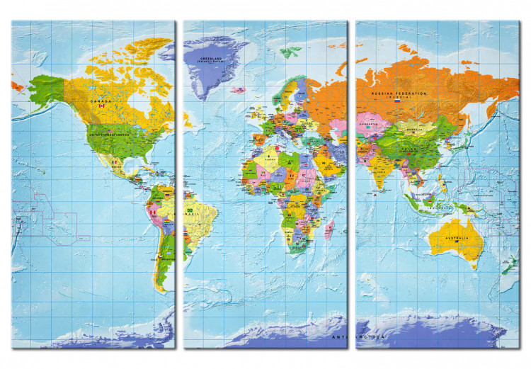 Tablero decorativo en corcho World Map: Countries Flags II [Cork Map] 97405 additionalImage 2