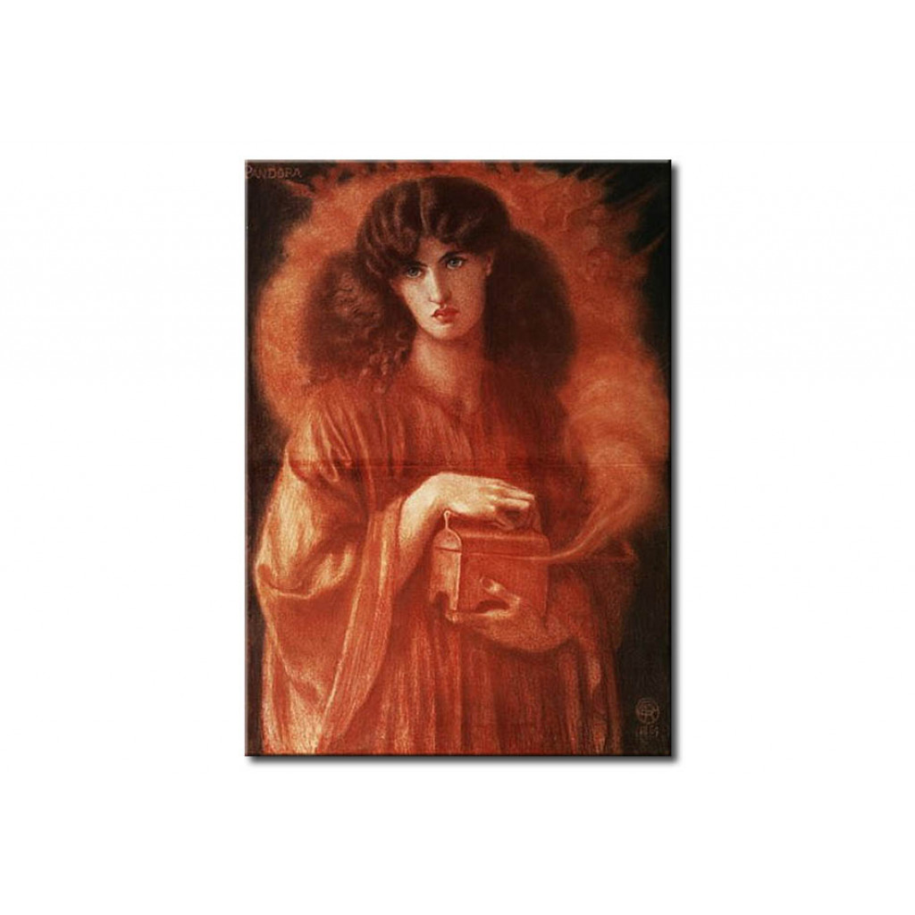 Schilderij  Dante Gabriel Rossetti: Pandora