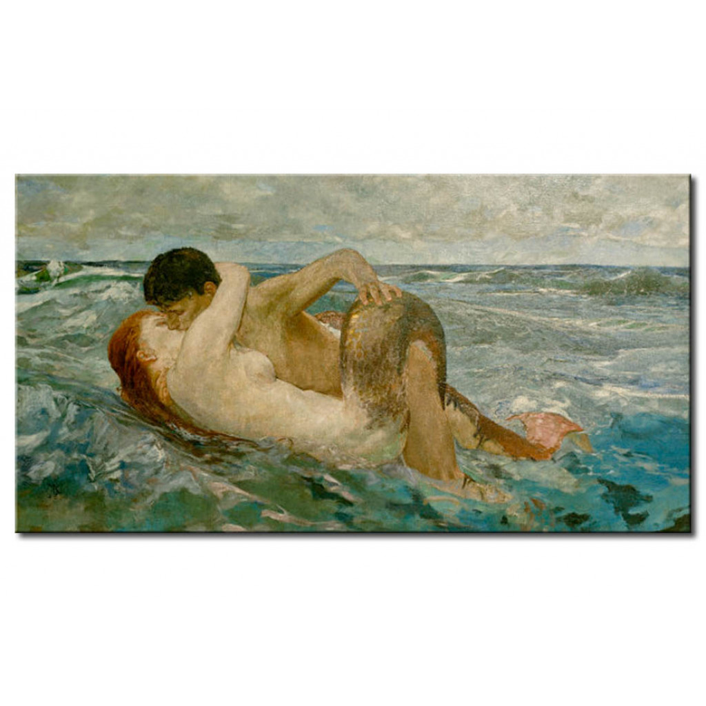 Schilderij  Max Klinger: The Siren