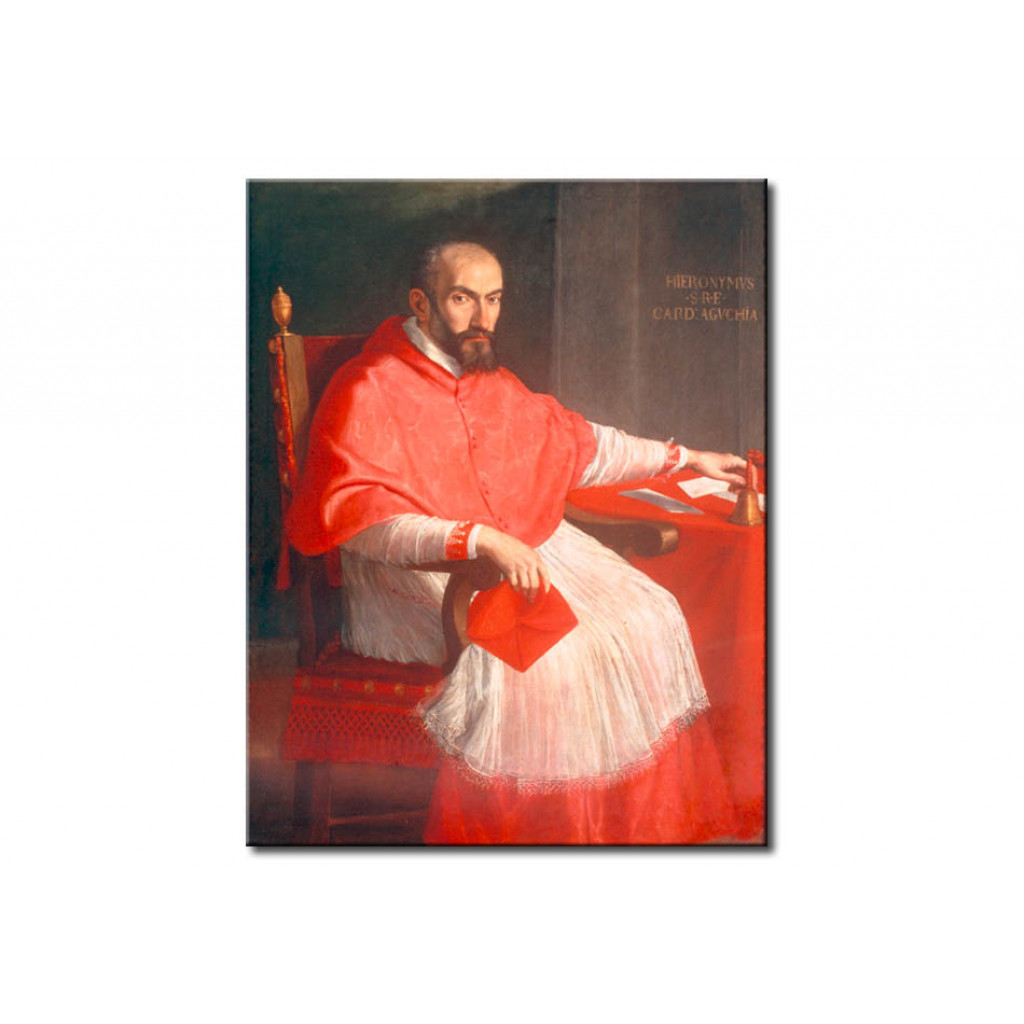 Schilderij  Domenichino: Portrait Of Cardinal Agucchi