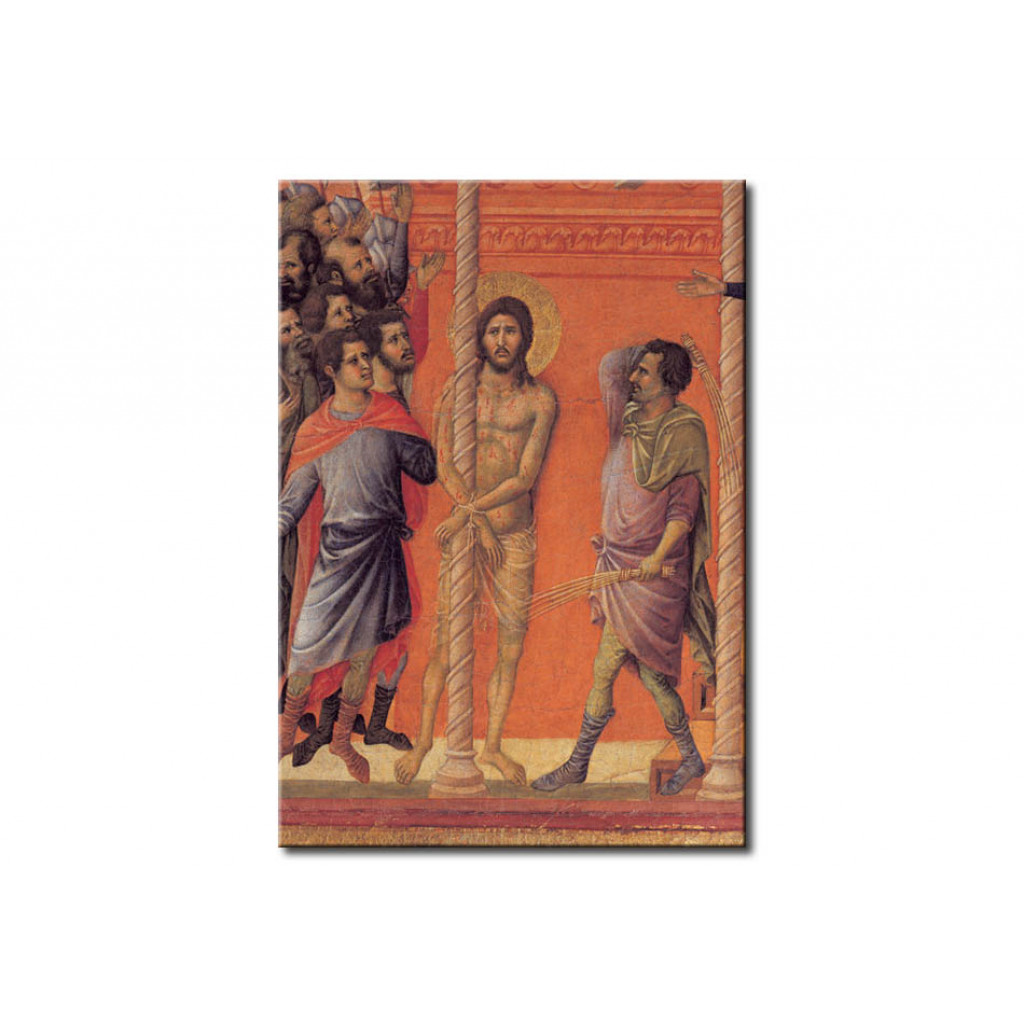 Schilderij  Duccio Di Buoninsegna: Flagellation Of Christ