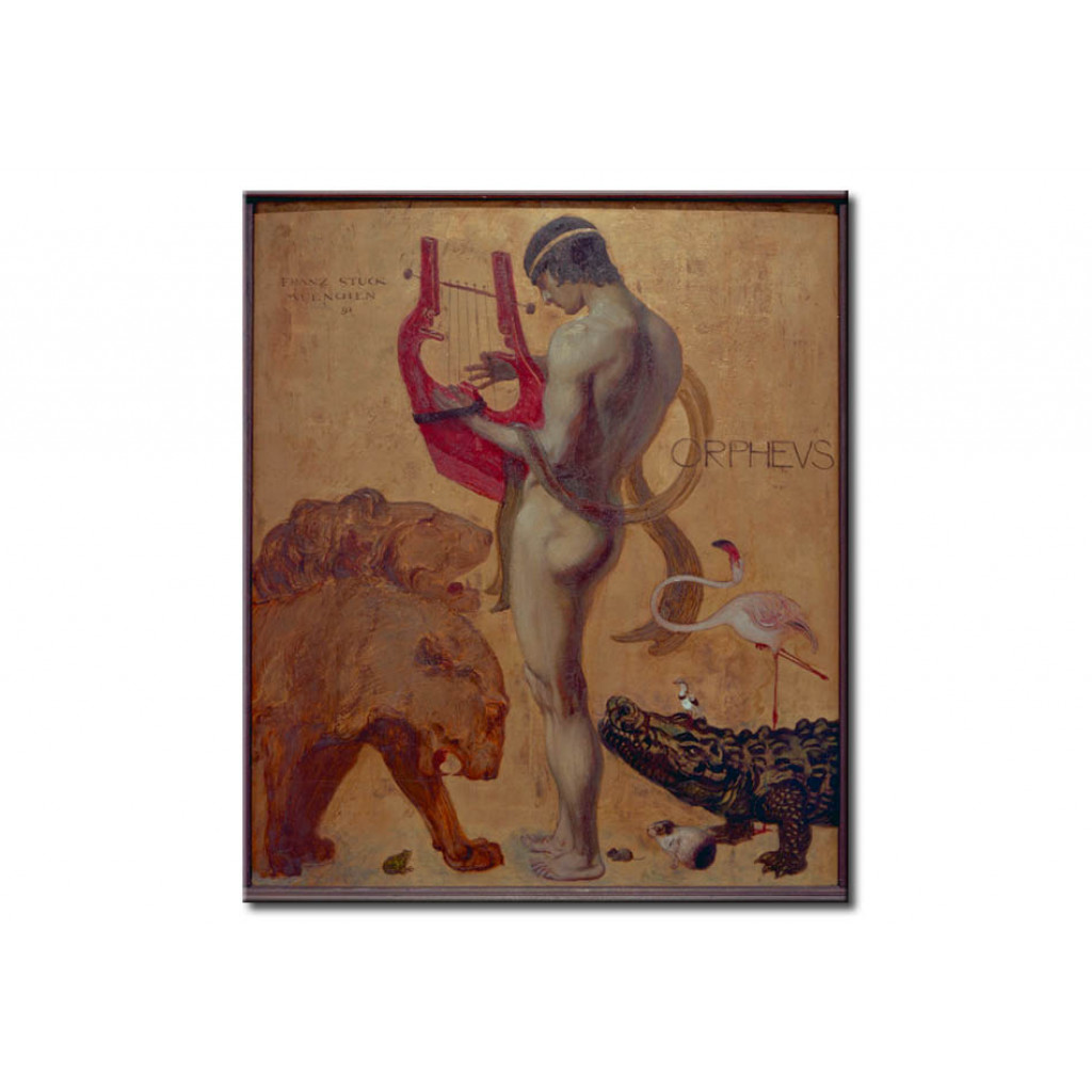 Schilderij  Franz Von Stuck: Orpheus