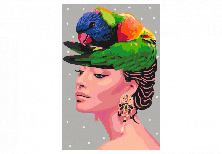  Dibujo para pintar con números Parrot on the Head 135315 additionalImage 4