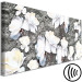 Obraz Białe maki - abstrakcja z kwiatów na tle imitującym beton 135515 additionalThumb 6