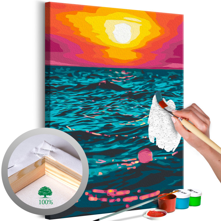 Paint by number Royal Sea - Sunset in Turquoise Water 145215