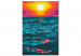 Obraz do malowania po numerach Królewskie morze - zachód słońca na turkusowej wodzie 145215 additionalThumb 3
