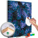 Paint by number Inky Mystery - Multitude of Dark Navy Blue Leaves 146215