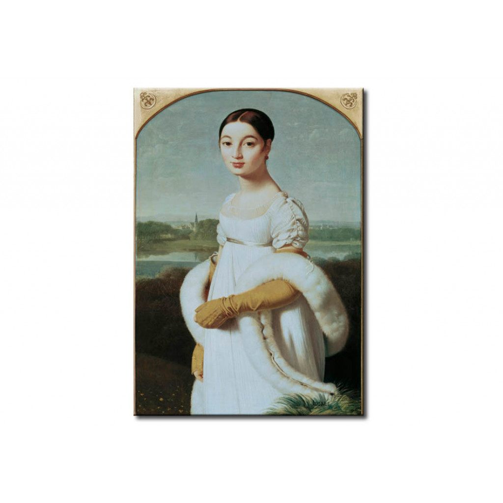 Schilderij  Jean-Auguste-Dominique Ingres: Mademoiselle Caroline Riviere
