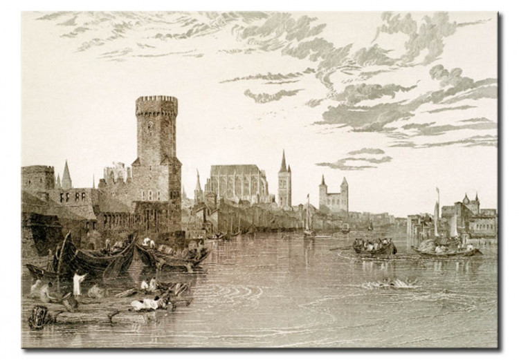 Reproduction de tableau Cologne, vue sur la rivière 52815
