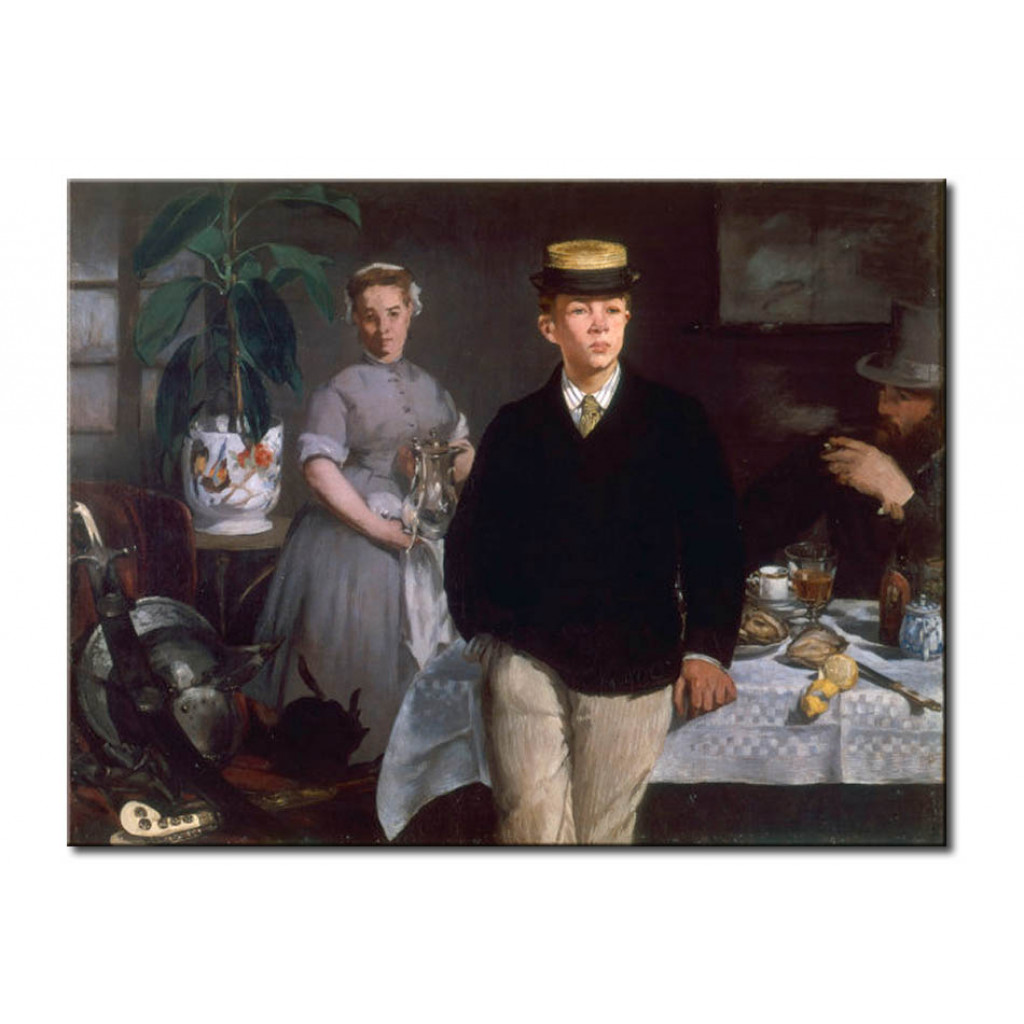 Schilderij  Edouard Manet: Breakfast In The Studio