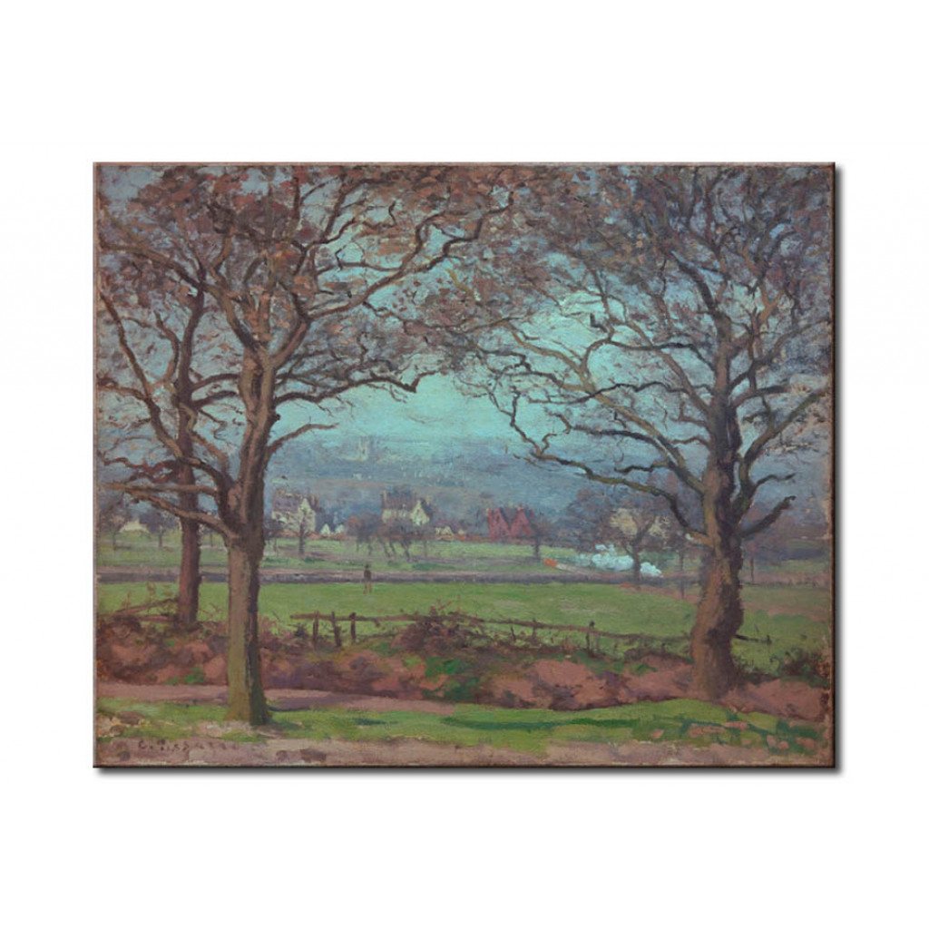 Schilderij  Camille Pissarro: Near Sydenham Hill (seen Towards Lower Norwood)