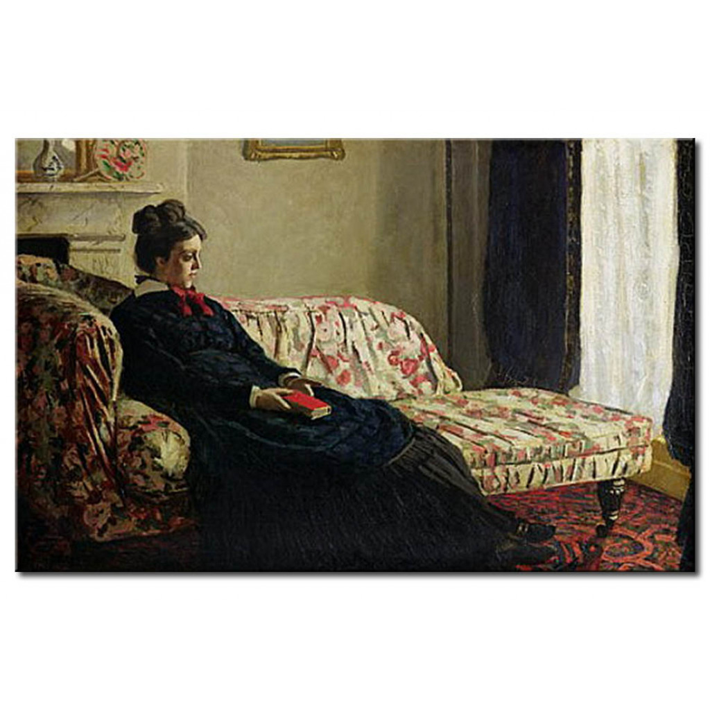 Reprodução Da Pintura Famosa Meditation, Or Madame Monet On The Sofa