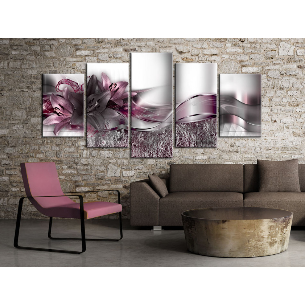 Schilderij  Florale Motieven: Purple Sash