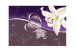 Wall Mural Lily in shades of violet 97315 additionalThumb 1
