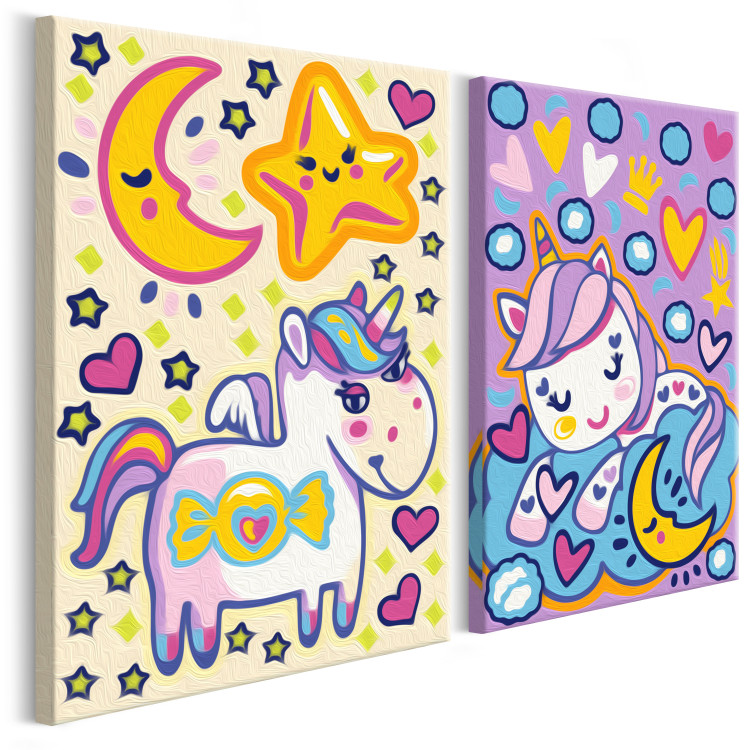 Kit de pintura por números para niños Unicornios (Buenos días y Buenas noches) 107325 additionalImage 3