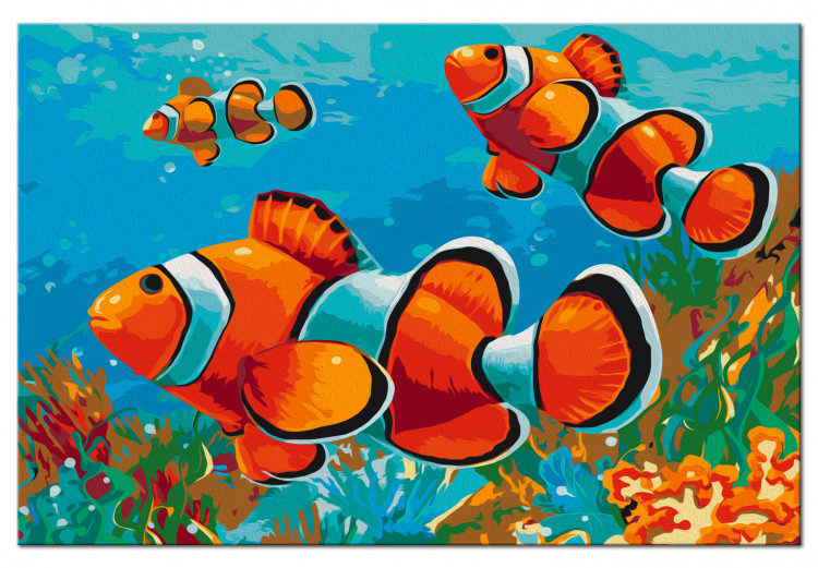 Wandbild zum Malen nach Zahlen Gold Fishes 107725 additionalImage 6