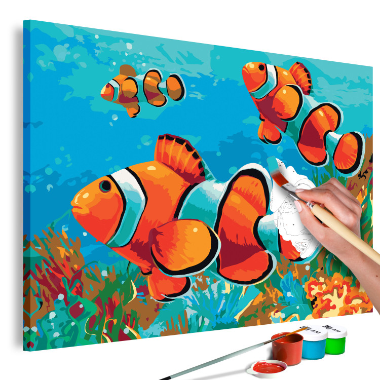 Wandbild zum Malen nach Zahlen Gold Fishes 107725 additionalImage 3
