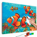 Wandbild zum Malen nach Zahlen Gold Fishes 107725 additionalThumb 3