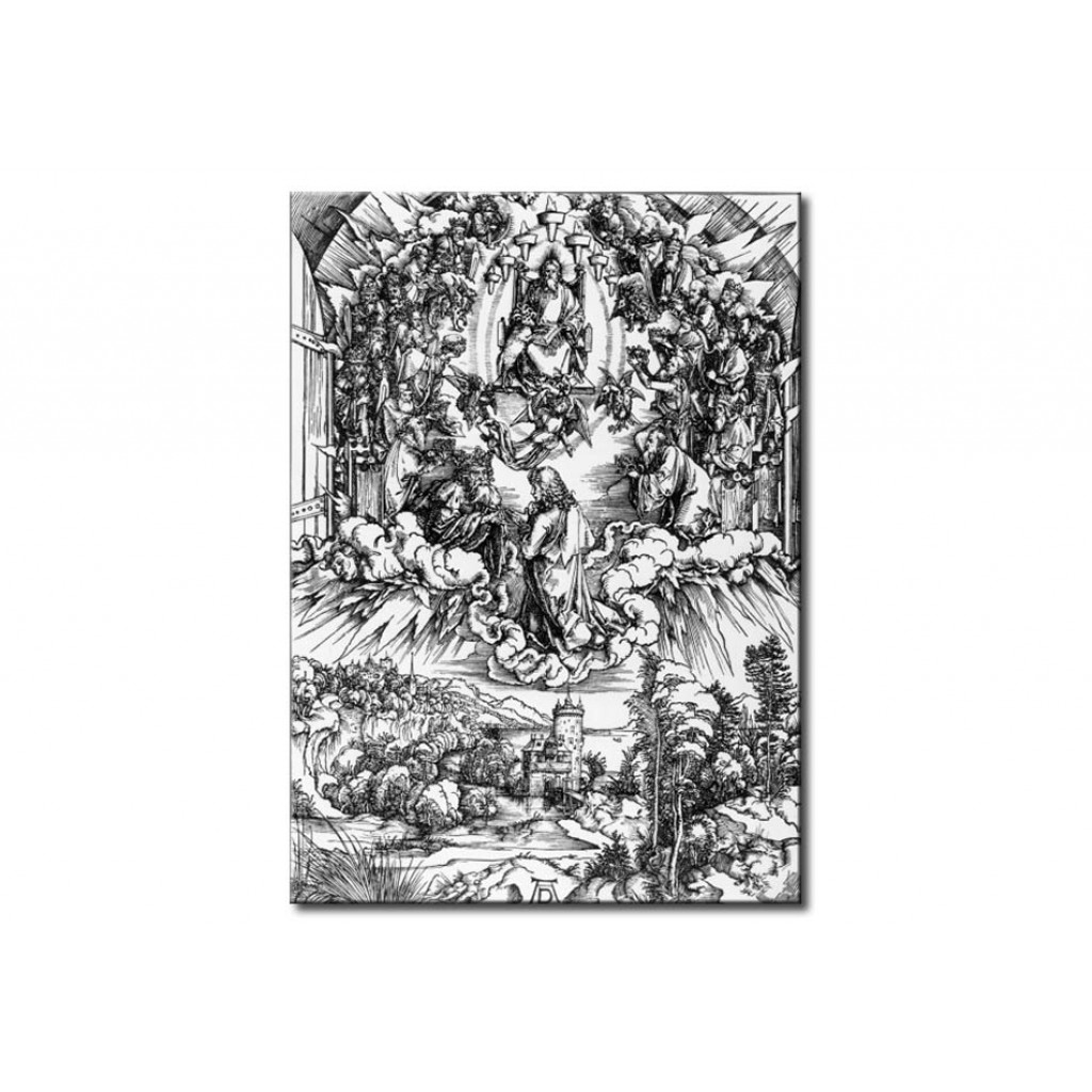 Schilderij  Albrecht Dürer: John Before God And The Elders