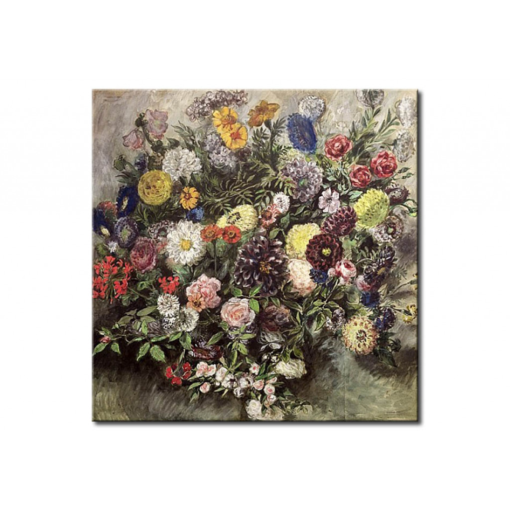 Schilderij  Eugène Delacroix: Bouquet Of Flowers
