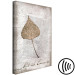 Quadro moderno Foglia in cornice rustica (1 pezzo) - natura su sfondo testurizzato 115025 additionalThumb 6