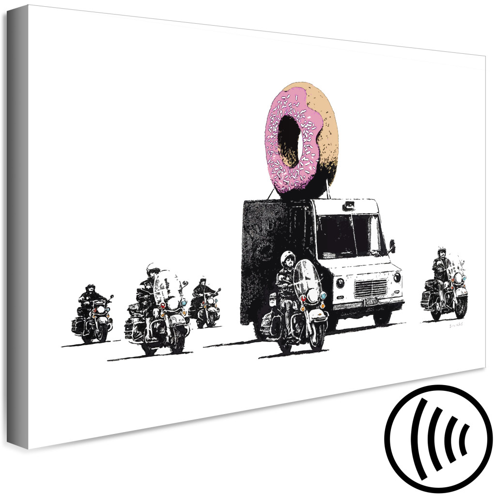 Schilderij  Street Art: Donut Police (1 Part) Wide