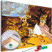 Obraz do malowania po numerach Młody tygrys z mamą 134225