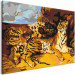Peinture par numéros pour adultes Young Tiger With Mother 134225 additionalThumb 5