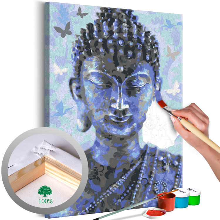 Obraz do malowania po numerach Budda i motyle 135625