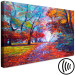 Canvas Print In the Autumn Park - Painted September Landscape With Colorful Trees 145525 additionalThumb 6