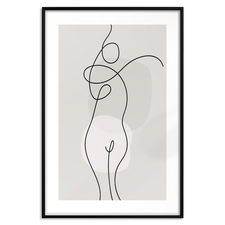 Plakat Figura kobiety - linearna i abstrakcyjna postać w nowoczesnym stylu 146225 additionalImage 45