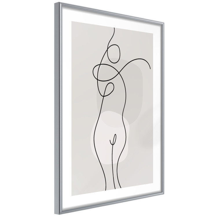 Plakat Figura kobiety - linearna i abstrakcyjna postać w nowoczesnym stylu 146225 additionalImage 22