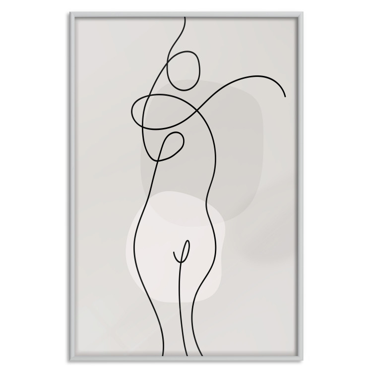 Plakat Figura kobiety - linearna i abstrakcyjna postać w nowoczesnym stylu 146225 additionalImage 36