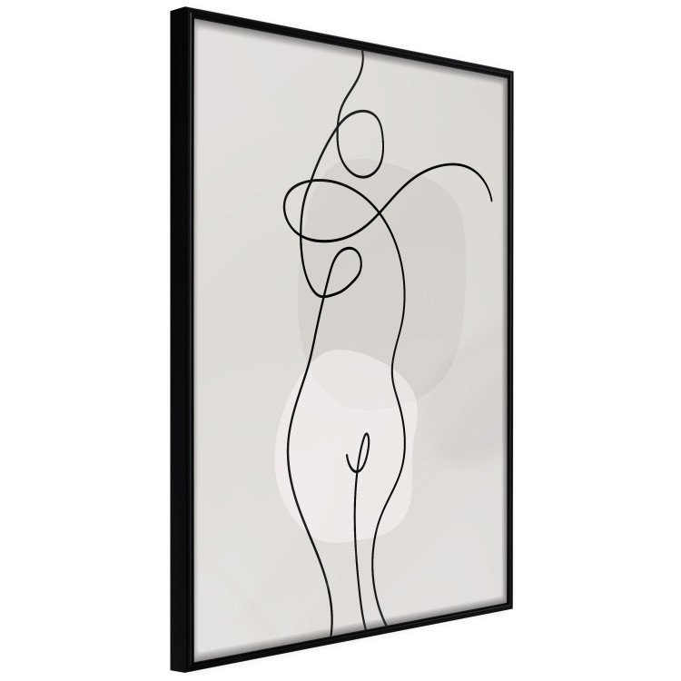 Plakat Figura kobiety - linearna i abstrakcyjna postać w nowoczesnym stylu 146225 additionalImage 6
