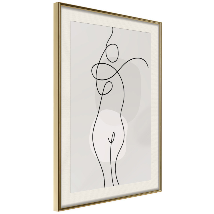 Plakat Figura kobiety - linearna i abstrakcyjna postać w nowoczesnym stylu 146225 additionalImage 23