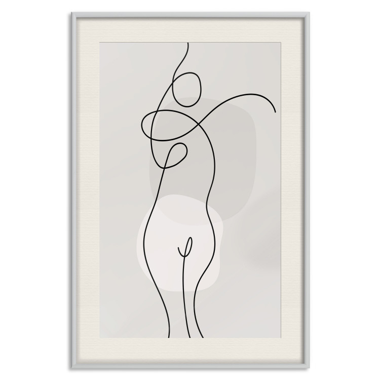 Plakat Figura kobiety - linearna i abstrakcyjna postać w nowoczesnym stylu 146225 additionalImage 41