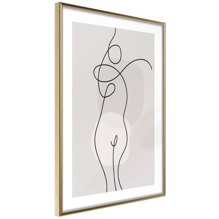 Plakat Figura kobiety - linearna i abstrakcyjna postać w nowoczesnym stylu 146225 additionalImage 17