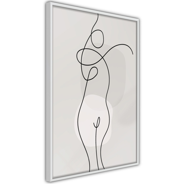 Plakat Figura kobiety - linearna i abstrakcyjna postać w nowoczesnym stylu 146225 additionalImage 5