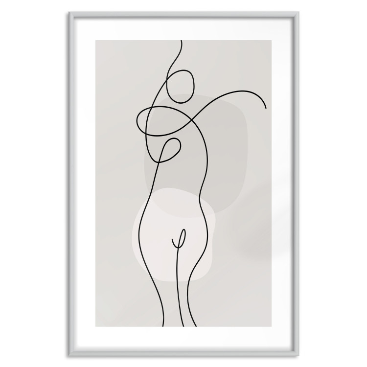 Plakat Figura kobiety - linearna i abstrakcyjna postać w nowoczesnym stylu 146225 additionalImage 39